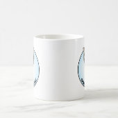 シャム猫-熱狂するな猫の女性 コーヒーマグカップ (中央)
