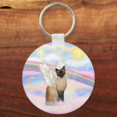 シャム猫 – 雲 キーホルダー (正面)