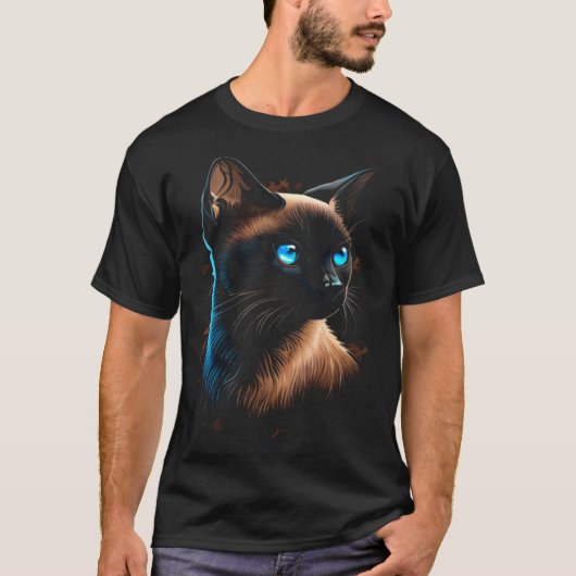 シャム猫 1 Tシャツ (正面)
