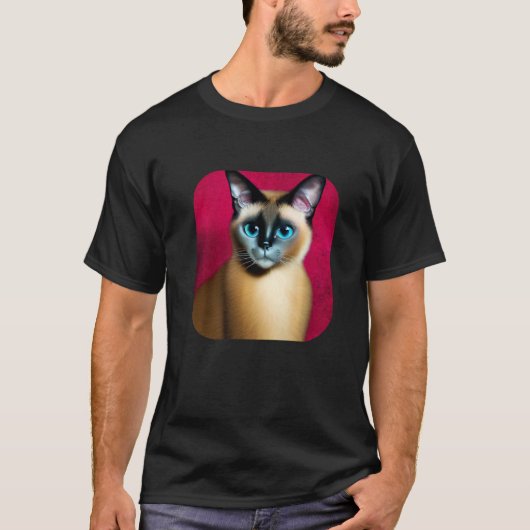 シャム猫 1 Tシャツ (正面)