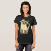 シャム猫 4 Tシャツ (正面フル)