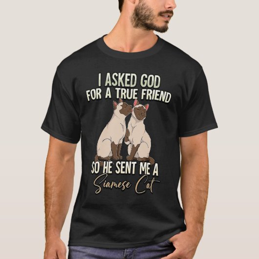 シャム猫 6 Tシャツ (正面)