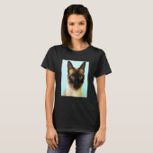 シャム猫 Tシャツ (正面フル)