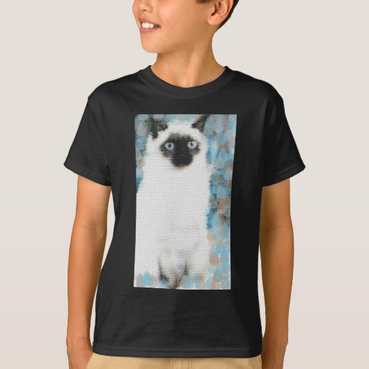 シャム猫 Tシャツ (正面)