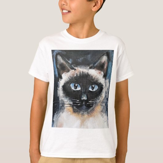 シャム猫 Tシャツ (正面)