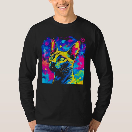 シャム猫 Tシャツ (正面)
