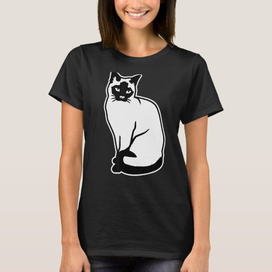 シャム猫 Tシャツ (正面)
