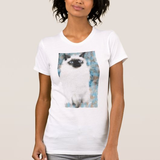 シャム猫 Tシャツ (正面)