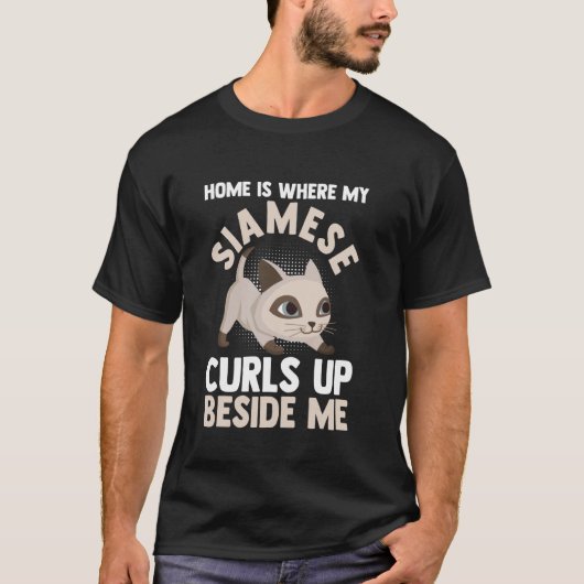 シャム猫 Tシャツ (正面)