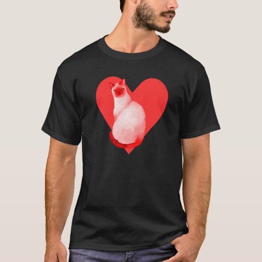 シャム猫 Tシャツ (正面)