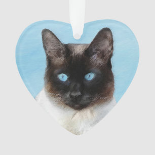 シャム絵画猫の可愛いオリジナル猫アート オーナメント