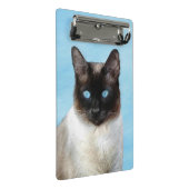 シャム絵画猫の可愛いオリジナル猫アート ミニクリップボード (アングル)