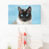 シャム絵画猫の可愛いオリジナル猫アート 横断幕 (インサイチュ)