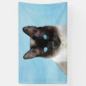 シャム絵画猫の可愛いオリジナル猫アート 横断幕 (縦)