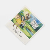 シャム語の猫好きをテーマにしたゴルフリタイア スタンダードランチョンナプキン (角)