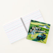 シャム語の猫好きをテーマにしたゴルフリタイア ノートブック (内部)