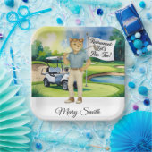 シャム語の猫好きをテーマにしたゴルフリタイア ペーパープレート (パーティー)