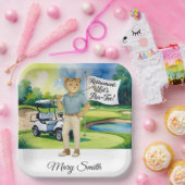 シャム語の猫好きをテーマにしたゴルフリタイア ペーパープレート (パーティー)