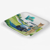 シャム語の猫好きをテーマにしたゴルフリタイア ペーパープレート (傾斜あり)