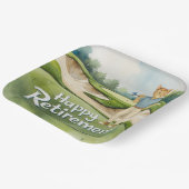 シャム語の猫好きをテーマにしたゴルフリタイア ペーパープレート (傾斜あり)