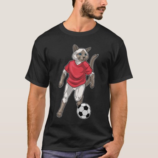 シャム語サッカー選手サッカー Tシャツ (正面)