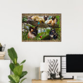 シャム語(猫ちゃん名) ポスター (ホームオフィス)