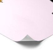 シャム走ポスターのようにピンクパーソナライズされた色だ ポスター (角)