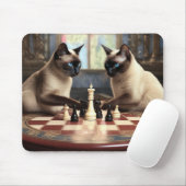 シャム遊猫チェス マウスパッド (マウス)