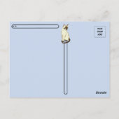 シャム野良猫葉書 ポストカード (裏面)