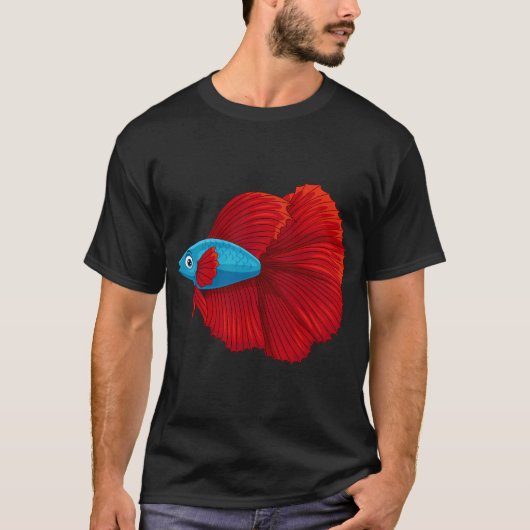 シャム闘魚、ベタフィッシュ愛好家TシャツギフトF Tシャツ (正面)