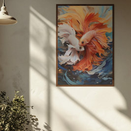 シャム鮮やかス戦闘魚ポスター ポスター