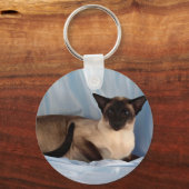 シャム、シールポイント キーホルダー (正面)