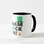 「シャム・ロックN!」 二音マグカップ。マグ マグカップ (正面右)