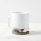 シャム+子猫+の+スタalking+キャラクター コーヒーマグカップ (正面左)