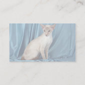 シャム、薄紫ポイント 名刺 (裏面)