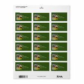 シャメスキッテン&ハミングバードウォーターカラーアート ラベル (フルシート)