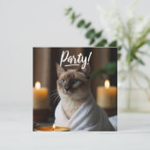 シャメスキャットインスパパーティの招待状 招待状 (スタンド正面)