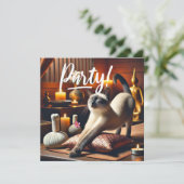 シャメスキャットインスパパーティの招待状 招待状 (スタンド正面)