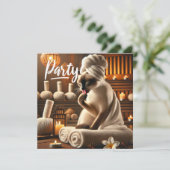 シャメスキャットインスパパーティの招待状 招待状 (スタンド正面)