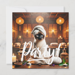 シャメスキャットインスパパーティの招待状 招待状