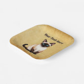 シャメスキャットオンオールド紙 ペーパープレート (傾斜あり)