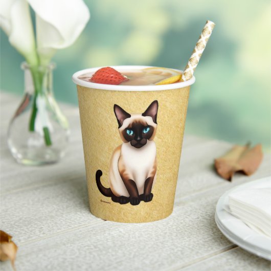 シャメスキャットオンオールド紙 紙コップ (インサイチュ)