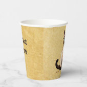 シャメスキャットオンオールド紙 紙コップ (右)