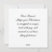 シャメスキャットクリスマおもしろいスグラムホリデーカード シーズンカード (裏面)