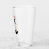 シャメスサンタキャットホホホホ | クリスマスおもしろい子猫 タンブラーグラス (左)