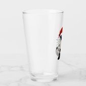 シャメスサンタキャットホホホホ | クリスマスおもしろい子猫 タンブラーグラス (右)