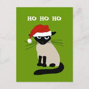 シャメスサンタクロースおもしろい- Kitty Cat Christmas シーズンポストカード