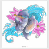 シャメスファイティングフィッシュフローラ シール (シート)