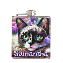 シャメスホワイトキティキャットクロカスパーソナライズされたフローラ