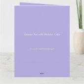 シャメスラットとお誕生日ケーキカスタムカード カード (裏面)